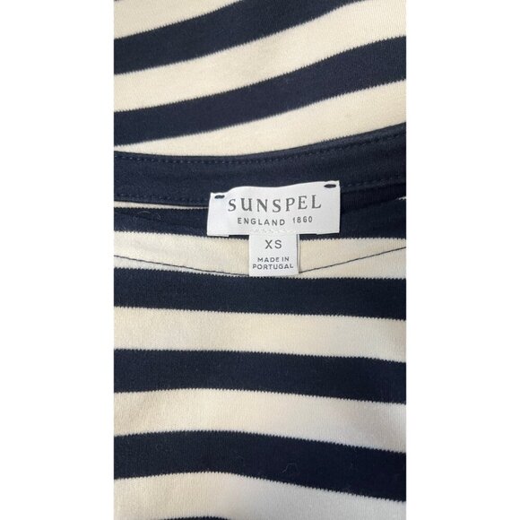 SUNSPEL CROPPED SLOUCH STRIPED BLOUSE - Picture 6 of 7